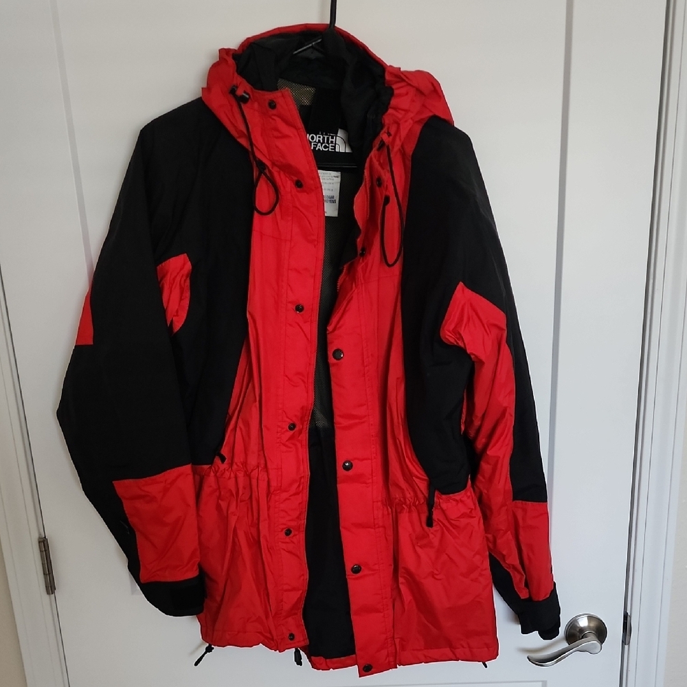 The North Face Red and Black Outdoor Hooded Jacket